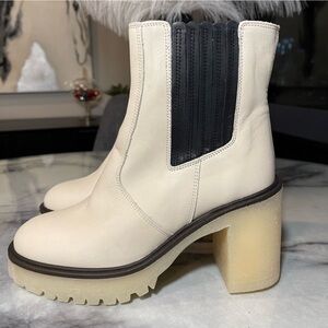 Free People James Chelsea Boot White Leather 38/8